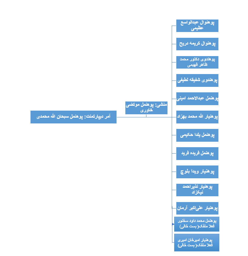 چارت تشکییلات 